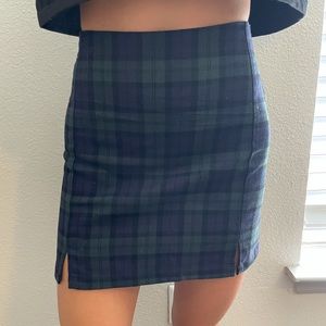 Flannel Plaid Brandy Melville Mini Skirt